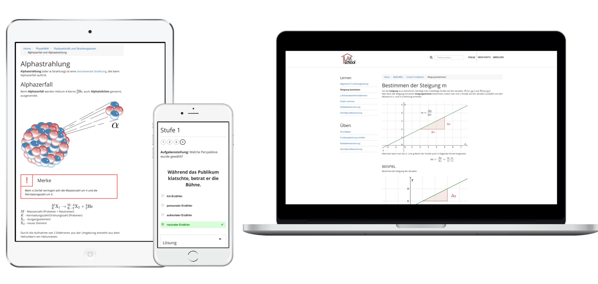 LAKschool auf allen Geräten